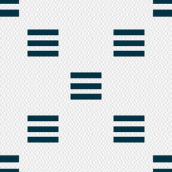 align text to the width icon sign seamless vector image