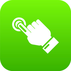 cursor hand click icon simple black style vector image