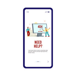 error 404 or not found page technical support vector image