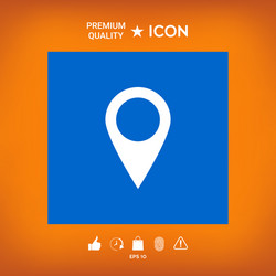 Map pointer icon vector