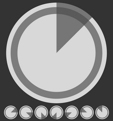 rotating empty radar screen or sonar display vector image