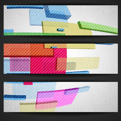 abstract rectangle banner vector