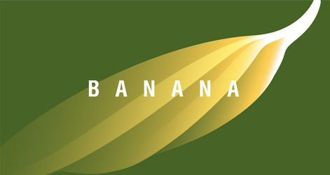 Banana Gradient Abstract Background vector image