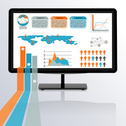 Data Charts and Graphs vector image