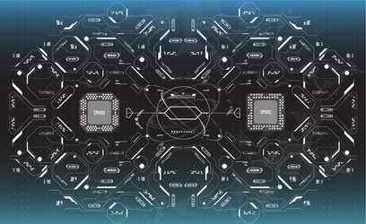 Futuristic User Interface Background vector image