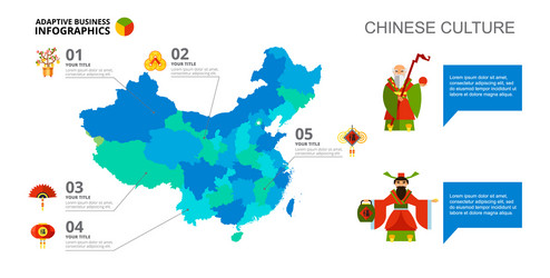 map infographics slide template vector