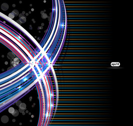 abstract technology lines on dark background vector image