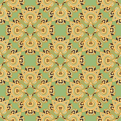 Seamless pattern with mosaic tiles vector