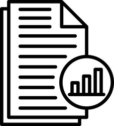 analysis file line icon design vector image
