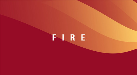 Dynamic Red Flame Waves Background vector image