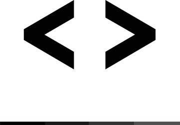 language html icon progrmming code design vector image
