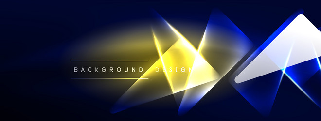neon lights hacking geometric background virtual vector image