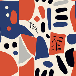 Abstract Hand Drawn Pattern vector image
