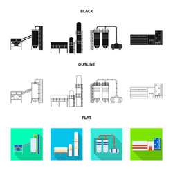 design of production and structure symbol vector