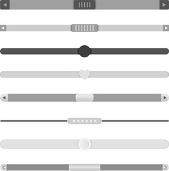 Website Scrollbar Set vector image