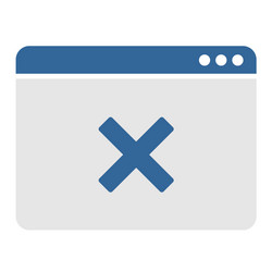 window ui elements for coding to delete vector image