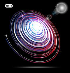 abstract technology lines on dark background vector image