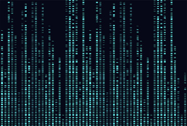 big genomic data visualization vector image