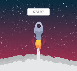 spaceship vector image