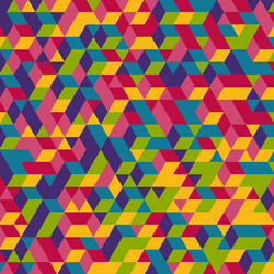 abstract 3d background wall of cubes vector image