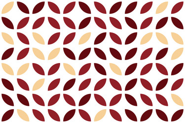 abstract seamless pattern of the petals retro vector image