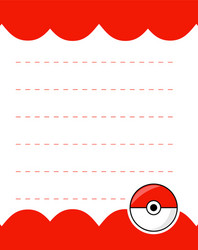 design element notebook and diary with icon game vector image