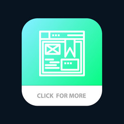 layout web design website mobile app button vector image