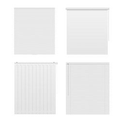 window blinds horizontal and vertical roller vector