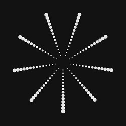 abstract dotted shape design element vector image
