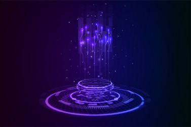 abstract technology background vector image