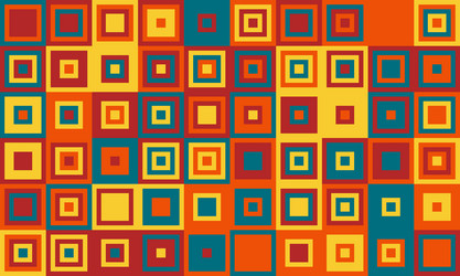vibrant geometric pattern of colorful squares vector image