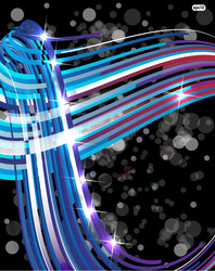 abstract technology lines on dark background vector image