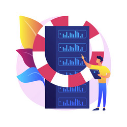 backup server abstract concept vector image