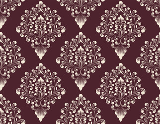 damask seamless pattern background vector