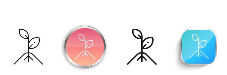 ecology and environment icon thin linear regular vector image