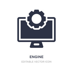 engine icon on white background simple element vector image