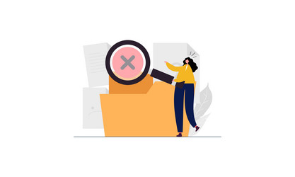 no data empty concept vector image