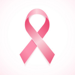 Pink Ribbon Cancer Awareness Vector Image