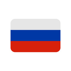 russia flag icon on white background vector