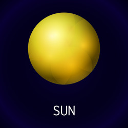 space sun icon cartoon style vector