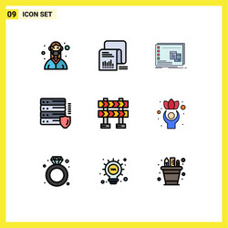 universal icon symbols group 9 modern vector image