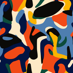 abstract seamless pattern with multicolored spots vector image
