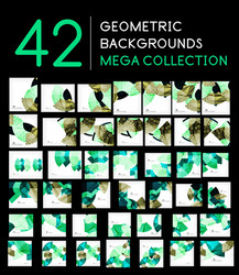 Mega collection of abstract backgrounds vector