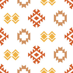 Aztec tribal geometric seamless two pattern Vector Image
