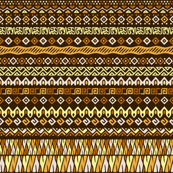 african style pattern with tribal motifs vector