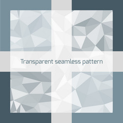 geometric seamless pattern from triangles vector image