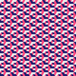 geometric hexagonal pattern red color grid vector