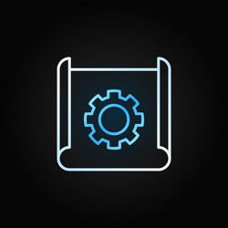 technical documentation thin line creative vector image