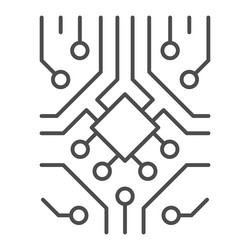analog processor circuit with diode and microchip vector image
