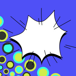 blank speech bubble with copy space over color vector image